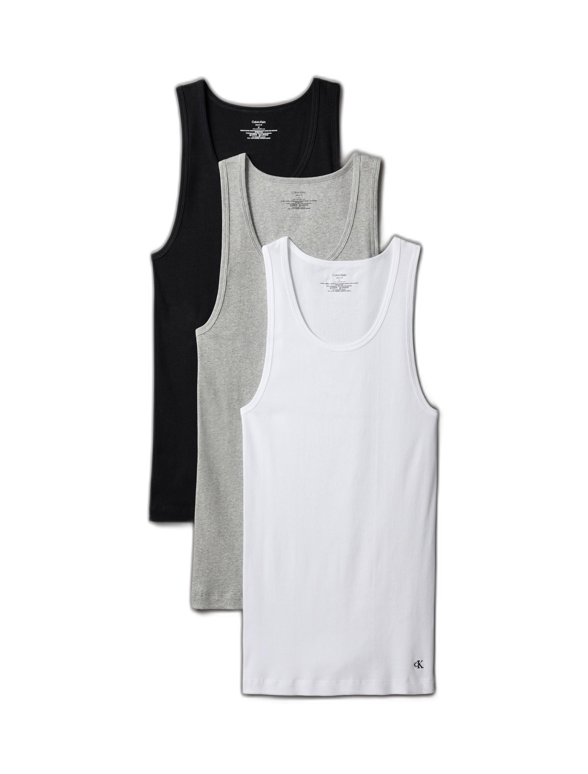 Calvin Klein Men's Cotton Classics 3-Pack Tanks Image