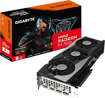 GIGABYTE Radeon RX 7600 Gaming OC 8GB GDDR6 Graphics Card WINDFORCE