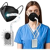 Bwinmak Electric Wearable PAPR Powered Air Purifying Maskes With HEPA Filter,for Dust Work,Painting, Machine Polishing, Weldi