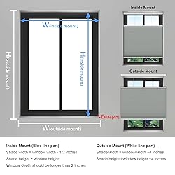Changshade Blackout Cellular Shades Cordless, Top
