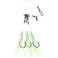 End Game Tackle Company Glow Squid Deep Drop Tilefish Rig, Excellent for Deep Drop Fishing, 8/0 Circle Hooks, 1 Rig