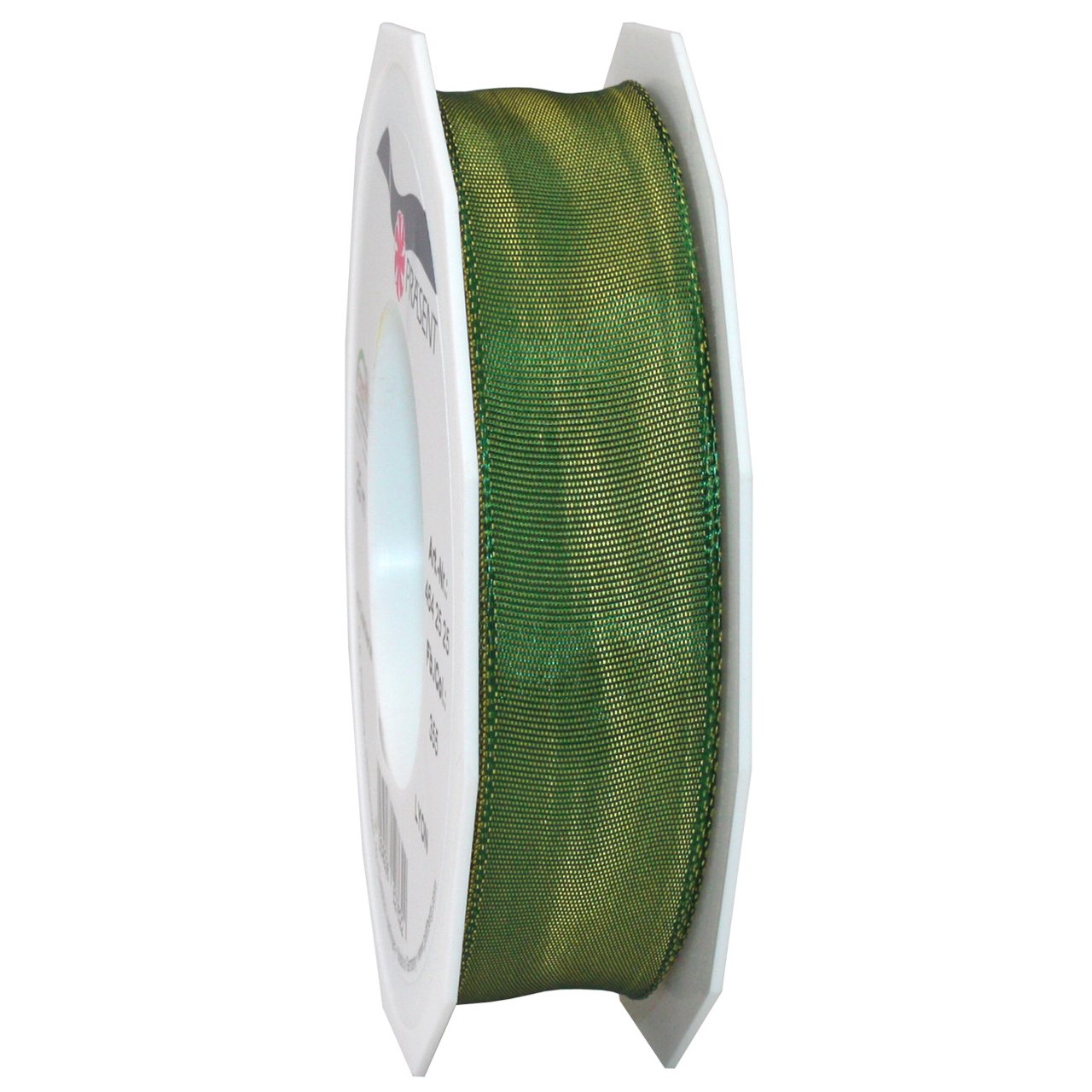 Morex Ribbon French Wired Lyon Ribbon, 1-Inch by 27-Yard Spool, Moss (46425/25-355)