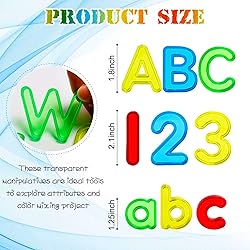 67 Pcs Plastic Practice Set Transparent Letters and
