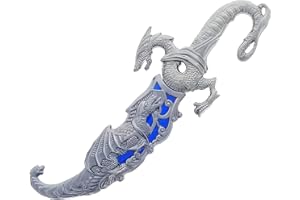 FANTASY EDGE 10" Fantasy Dragon Short Sword. Fixed Blade Metal Handle and Sheath. For Colloction, and Gifts.