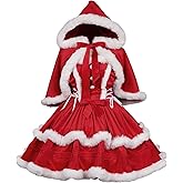 ZZEQYG Womens Christmas Dresses Santa Christmas Outfits Cute Lolita Dress