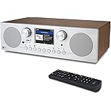Ocean Digital WR-800D FM Wi-Fi Internet Radio Alarm Clock Stereo Speakers Micro SD Line Out Aux in 30,000+ Stations Stress Re