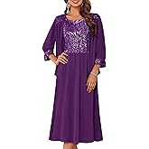GRACE KARIN Wedding Guest Dress,Mother of The Bride Dresses,Two Piece Formal Sequin Dress with Jacket Tea Length 2026