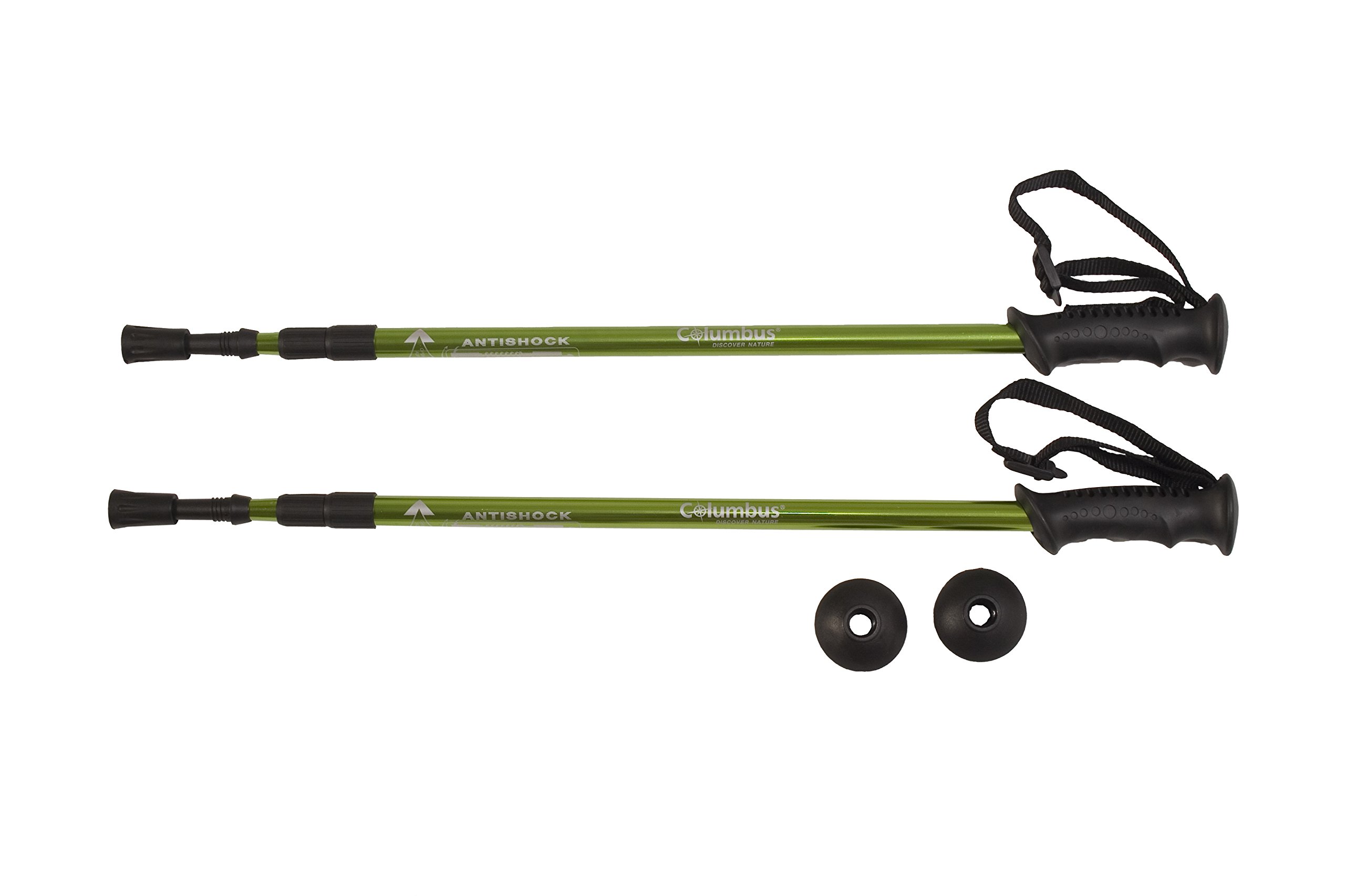 Columbus TK1 (par) Poles - Green and black, One Size