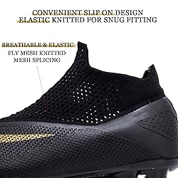 HESBITEUL Youth Soccer Shoes for Boys Girls Youth