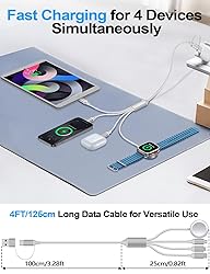 4-in-2 Multi Charging Cable for Apple Watch