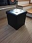 DOMO Collection Sgabello imbottito Bob, pouf, cubi, poggiapiedi, 46 x