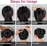 URAQT Hair Donut Bun Maker Set 4 Pcs with 30 Pins Blonde Chignon Kit view 5
