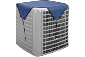 QUALWARD Air Conditioner Covers for Outside Units 28 × 28 inch Top Universal AC Outdoor Unit Cover Defender