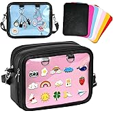 amzoya Ita Bag Crossbody Pin Display, Replaceable 7 Color Dly Felt, Pu Leather For Travel,Anime Fans,Daily Commute