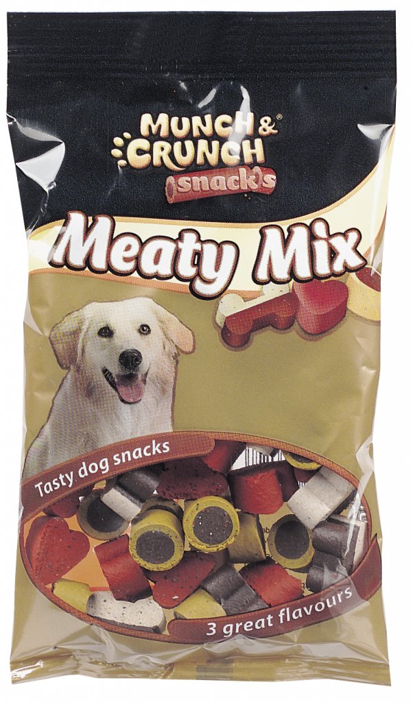 Highridge MUNCH & CRUNCH MEATY MIX DOG SNACKS 140G