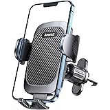 Anwas Car Phone Holder Mount, Universal Air Vent Phone Holder, [Anti-Slip & Thick Cases Friendly] Easy Clamp Cell Phone Car M