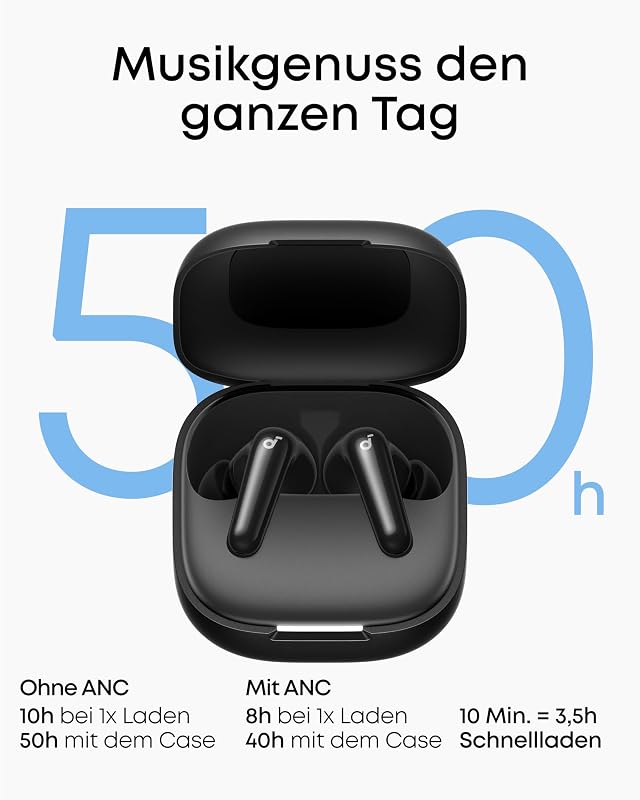 by Anker P31i kabellose Bluetooth-Kopfhörer, Hi-Res Sound Schwarz