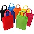 Tosnail 32 Pack Reusable Gift Bags, Fabric Tote Party Bags Treat Bag - Assorted 8 Colors
