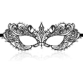 Drolasa Lace Masquerade Masks for Women-Features Acrylic Diamonds and Adjustable Ribbons