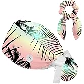 Women's Working Caps with Scrunchies Tarot Pattern Background Lace-Up Hat Unisex Hair Covers One Size