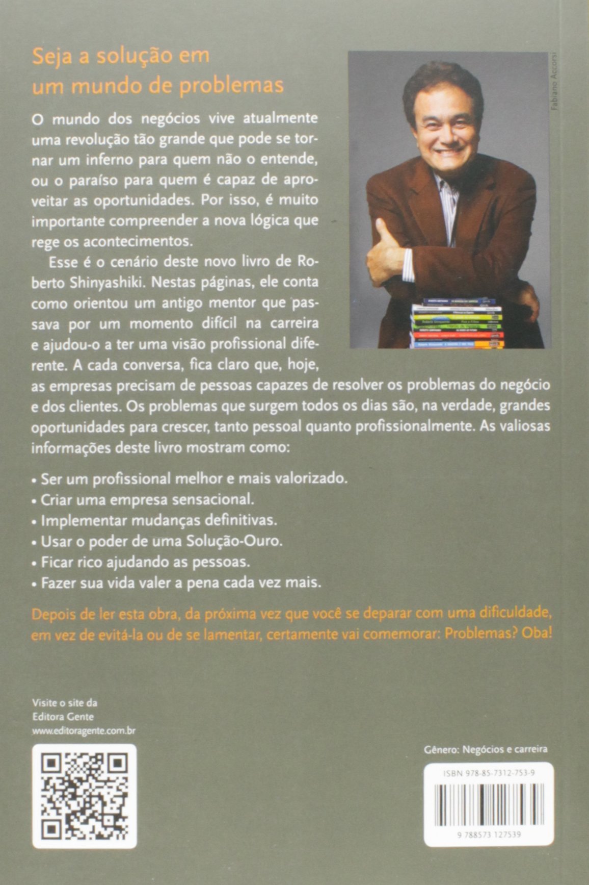 Livro 'Problemas? Oba!' por Roberto Shinyashiki