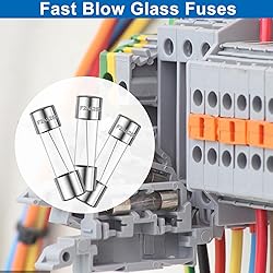 Sunxeke 20PCS F2AL250V 5 x 20mm Fast Blow Glass