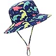 Baby Sun Hat UPF 50+ Sun Protective Toddler Bucket Hat Summer Kids Beach Hats Wide Brim Outdoor Play Hat for Boys Girls