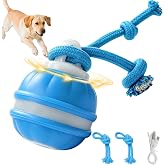 RoseYouth Dog Toys, Interactive Dog Toys, Automatic Interactive Dog Ball, 3 Modes Motion Activated Dog Balls for Medium Large Dogs, Type-C Rechargeable &amp; Bite-Resistant (Blue, 01)