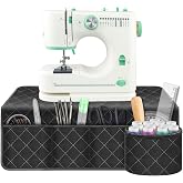 Grekos Sewing Machine Pad for Table, Non-Slip Dust Cover Complete with Pockets Fabric &amp; Parts Organizer, Dust cover for Sewing Accessories, Kits and Supplies
