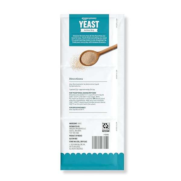AMAZON GROCERY, ACTIVE DRY YEAST, 0.75 OZ, 3 CT