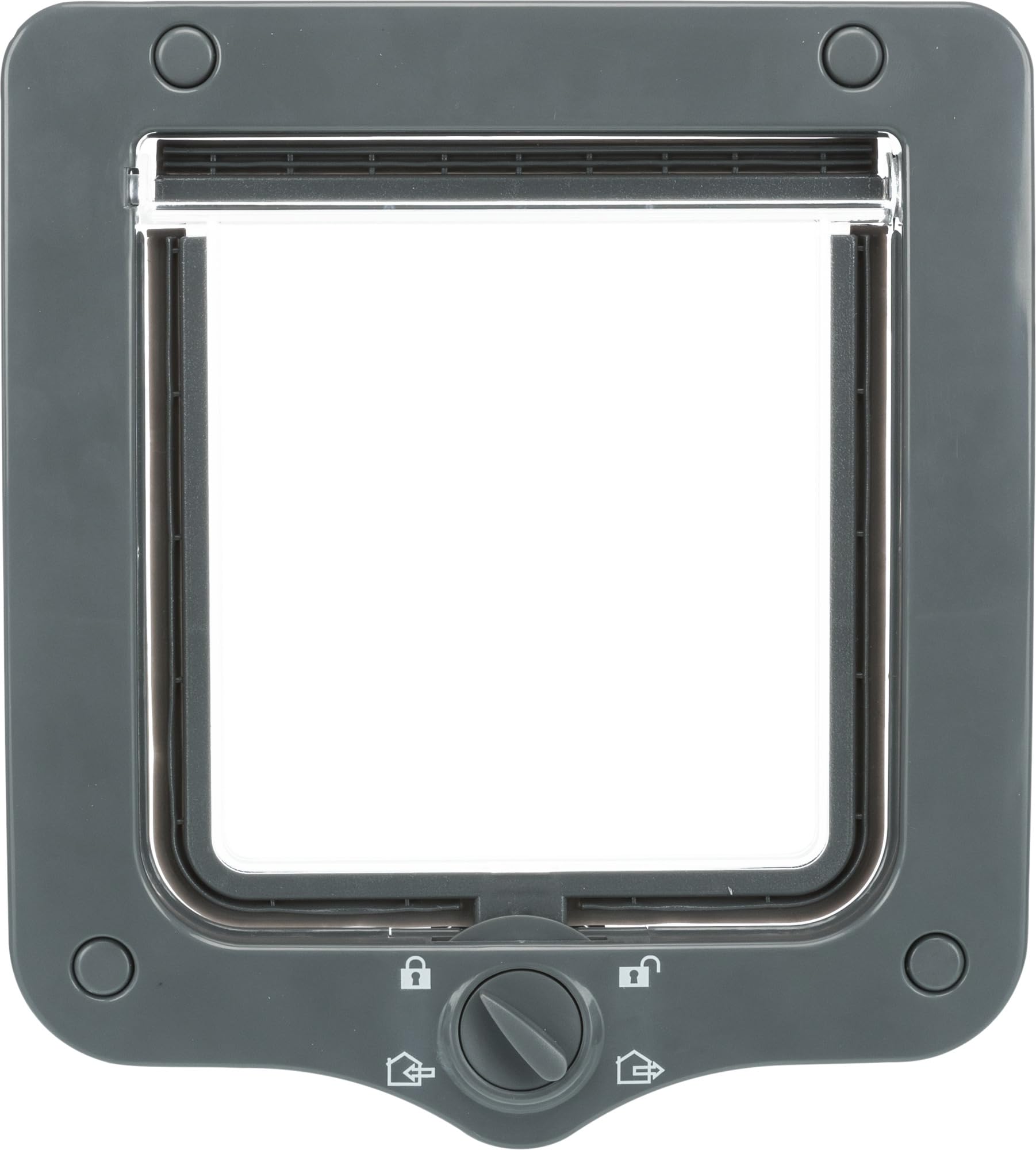 Trixie 4-Way Cat Flap, Grey, 490 g