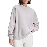 PrettyGuide Women's Oversized Crewneck Sweatshirts Long Sleeve Fall Fleece Pullover Sweatshirt Tops