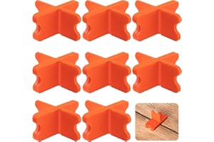 8 Pcs 4-in-1 Multi-Size Deck Spacer Tool - ABS Deck Board Spacers(1/16", 1/8", 3/16", 1/4") - Deck Spacers Assorted for Hardw