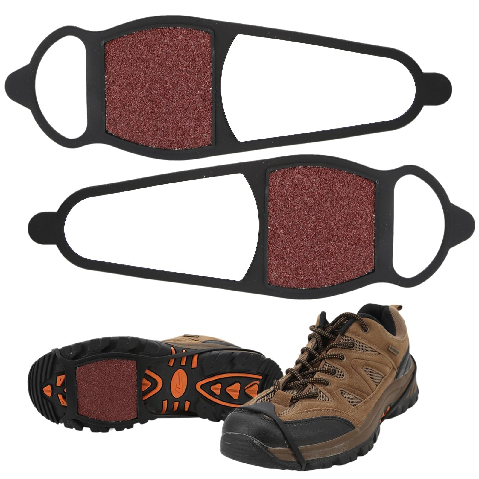 Coarse Sand Shoe Cover, 1 Pair Winter Anti Slip Crampons Shoes Covers Ice Snow Shoes Traction Cleat Spikes Ice Snow Grips for Men Women