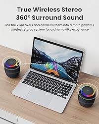 ZICOROOP Bluetooth Speaker, Portable Wireless