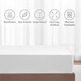 My Home Store 100% Egyptian Cotton Fitted Sheet 300TC White Double view 6