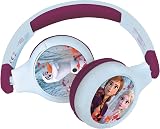 Lexibook Disney Frozen 2-in-1 Bluetooth Kids Headphones Blue Purple HPBT010FZ view 5