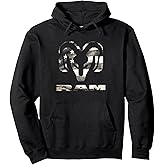 Ram Grey Flag Logo Officially Licensed Pullover Hoodie