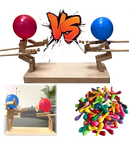 Jeu De Bataille De Ballons En Bambou Pour 2 Joueurs – Marionnettes D'escrime En Bois, Duel Rapide, Fêtes
