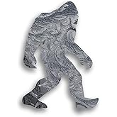 DHDM Designs Bigfoot Sasquatch Laminated Vinyl Decal Sticker | 5.5-Inch by 4-Inch | Custom Ice Overlay Sticker Series | Sasquatch Hunter Window Accesories | PD3180