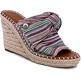 Nautica Women's Espadrille Wedges for Women Platform Sandals – Slip-On Knot Bow Summer Shoes with Woven Rope Heel