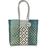 MARIA VICTORIA Women's Waterproof Plastic Tote - Medium, Stylish Spring/Summer Bag for Daily Use & Travel