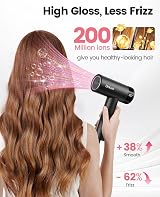 Dekuri Pro Hair Dryer 110,000 RPM Brushless Motor Ionic Care Diffuser view 3
