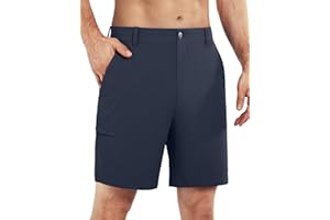 Shallowlulu Men's Golf Shorts 7"/ 10" Stretch Quick Dry Water Resistant Dress Casual Shorts with 6 Pockets Work Hiking Shorts