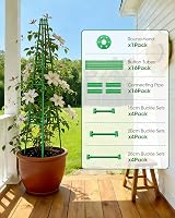 MYMULIKE Garden Trellis 165cm Obelisk Plant Support Tower for Climbing Vines view 7