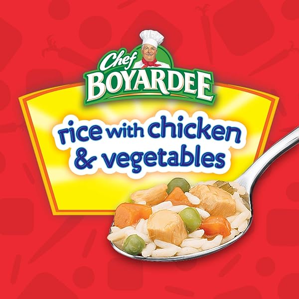 CHEF BOYARDEE RICE WITH CHICKEN & VEGETABLES, 7.25 OZ.