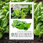 New Zealand Spinach Seeds for Planting, 100+ Heirloom Seeds Per Packet, (Isla's Garden Seeds), Non GMO Seeds, Botanical Name: Tetragonia tetragonioides, Great Home Garden Gift