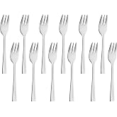 Amefa Atlantic Cake Forks, 18/10 Stainless Steel, Mirrored Finish, 5.88 Inch, Set of 12