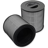 PUREBURG KF170 Replacement FIlter Compatible with Kenmore 850e series PM1005 Air Purifier,2-Pack H13 HEPA Activated Carbon 3-Stage Filtration Air Clean Dust VOCs Odor