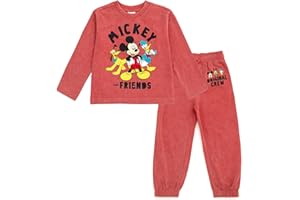 Disney Mickey Mouse T-Shirt and Jogger and Pants Outfit Set Toddler to Big Kid Sizes (2T - 10-12)